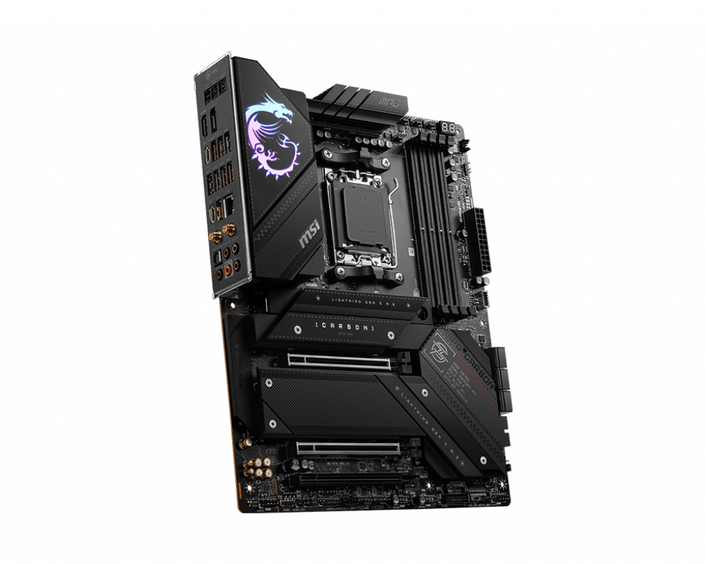 Msi Mpg X670e Carbon Wifi - Motherboard - Atx - Socket Am5 - Amd X670 Chipsatz - Usb 3,2 Gen 1, Usb 3,2 Gen 2, UsB-C Gen 2x2, UsB-C 3,2 Gen2 - 2,5 gi