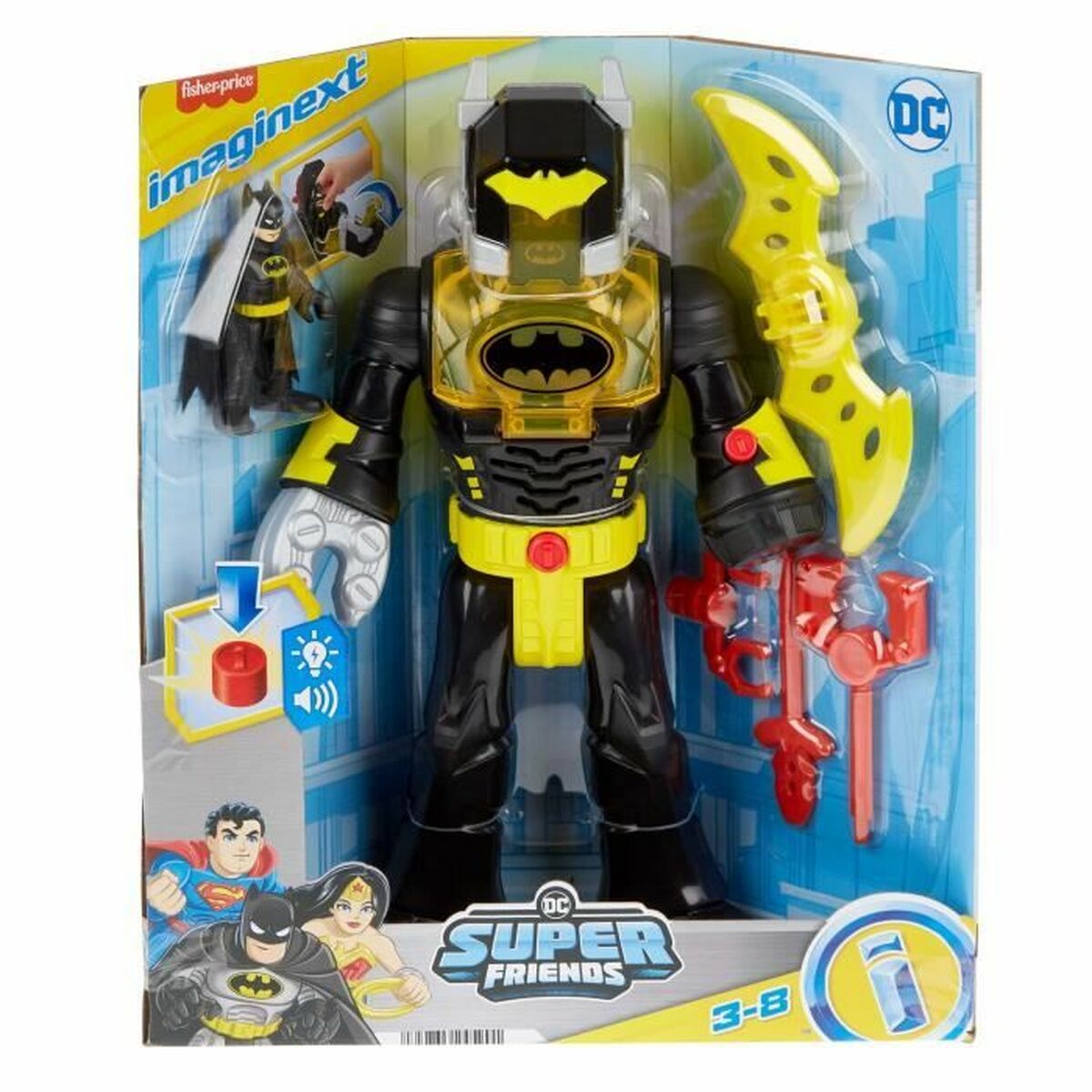 Personaggio D'azione Imaginext Batman Hyg31 6 Pezzi
