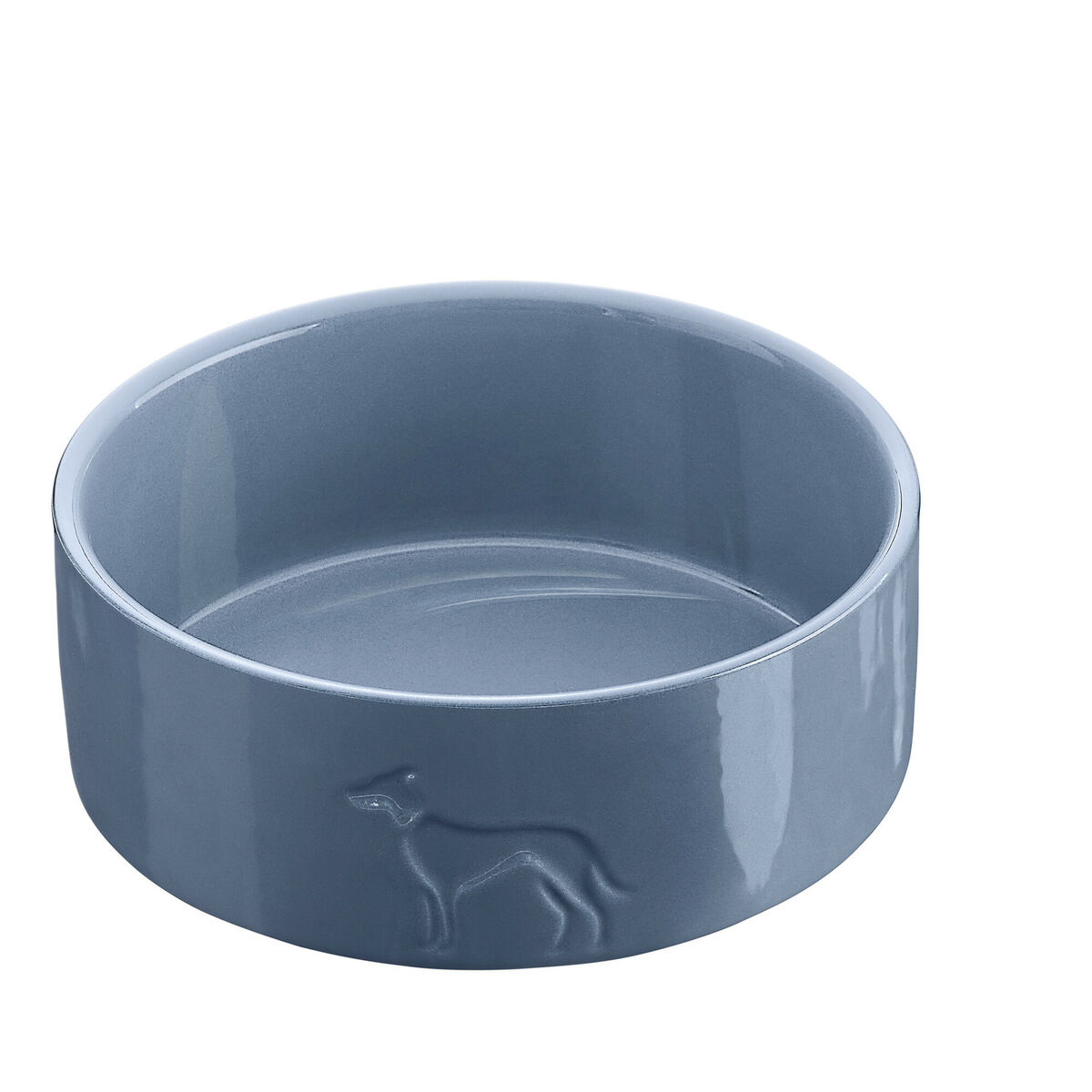 Ciotola Per Cani Hunter Osby Glazed Azzurro Ceramica 2,5 L