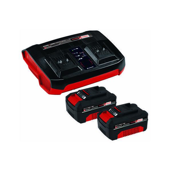 Einhell 2x 4.0ah & Twincharger Kit Pxc Carica Batterie Ac (einhell 2x 4.0ah & Twincharger Kit, Se)