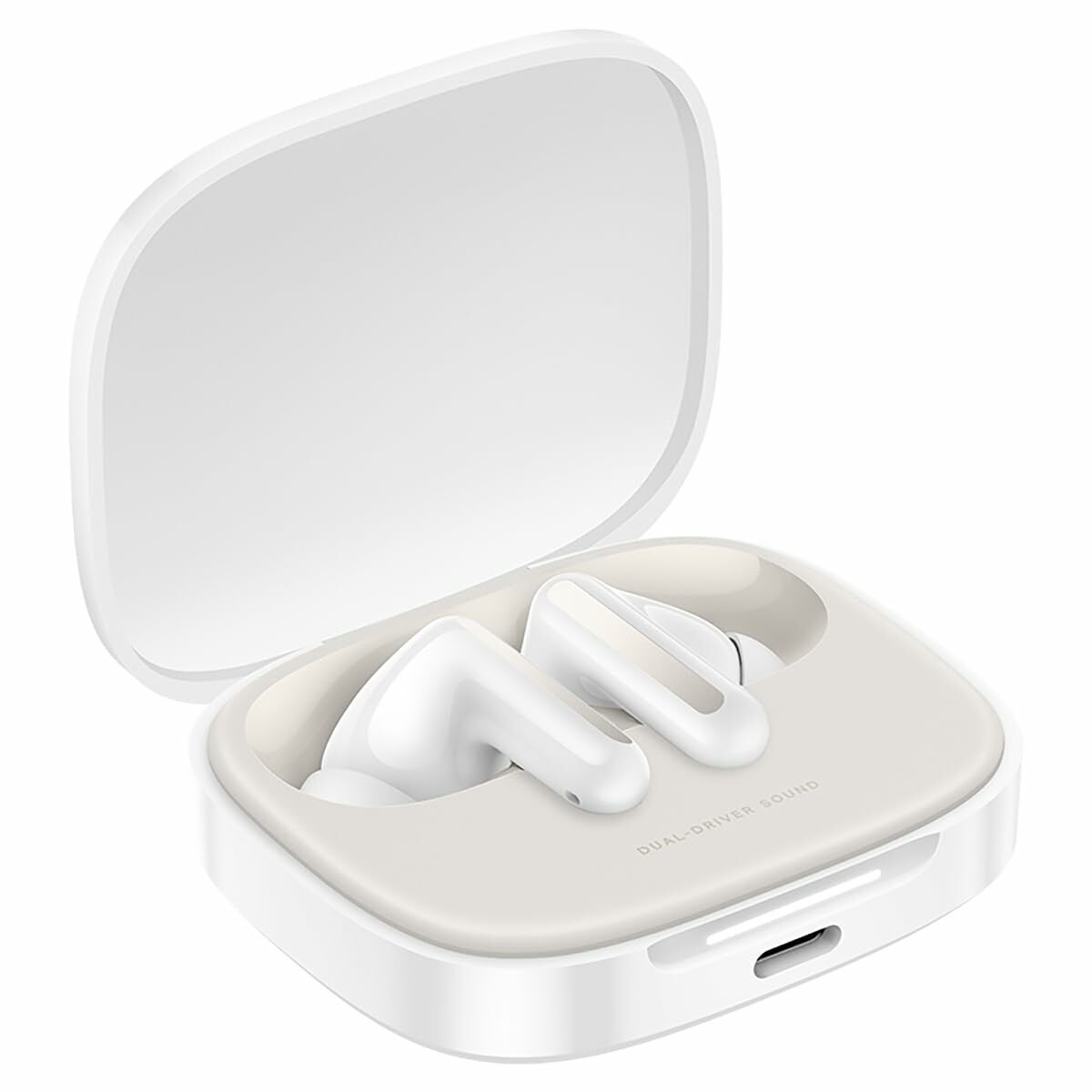 Auricolari Wireless Con Custodia Di Ricarica Xiaomi Redmi Buds 6 Bianco - Image 4