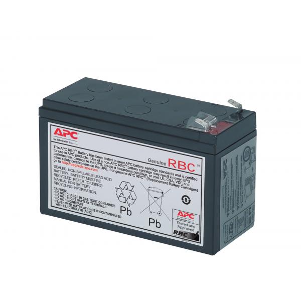 APC RBC17 batteria UPS Acido piombo [VRLA] (APC Replacement Battery Cartridge #17 - Batteria UPS - 1 batteria x - Piombo - nero - per P/N: BE850G2, BE850G2-CP, BE850G2-FR, BE850G2-IT, BE850G2-SP, BVN