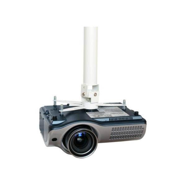 Vision TM-1200 supporto per proiettore Soffitto Bianco (Universal projector ceiling mount - 1100 mm pole cut to length onsite - fits most projectors - obstruction free cable management - includes dri