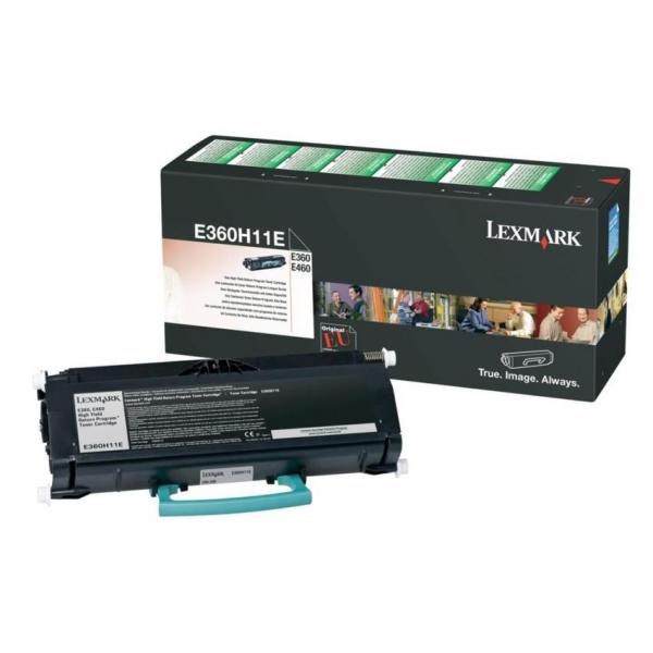 Lexmark E360H11E cartuccia toner 1 pz Originale Nero (RETURN PROG. TONER CARTRIDGE BK - 9K PGS F/ E360/ E460)