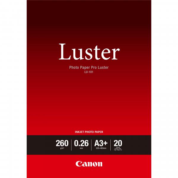 Canon Carta fotografica Luster PRO LU-101 A3 Plus - 20 fogli (LU-101 A3+ 20 SHEETS - LUSTER PAPER)