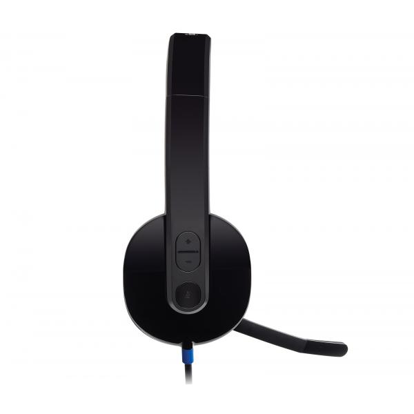 Logitech 981-000480 cuffia e auricolare Cablato A Padiglione Ufficio USB tipo A Nero (Logitech Headset H540 2.0 USB)