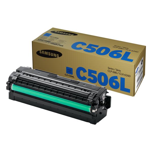 Samsung CLT-C506L cartuccia toner 1 pz Originale Ciano (Cyan for CLP-680ND/CLX-6260 - Warranty: 12M)
