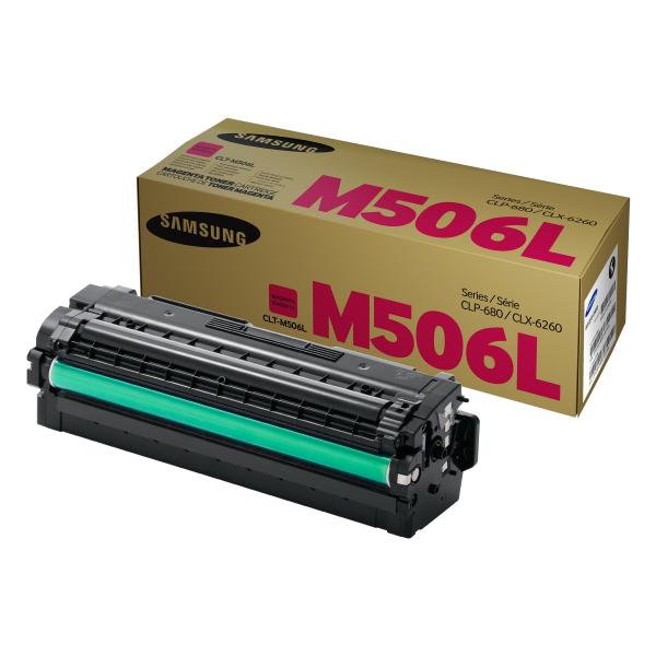 Samsung CLT-M506L cartuccia toner 1 pz Originale Magenta (Magenta for CLP-680ND/CLX-6260 - Warranty: 12M)