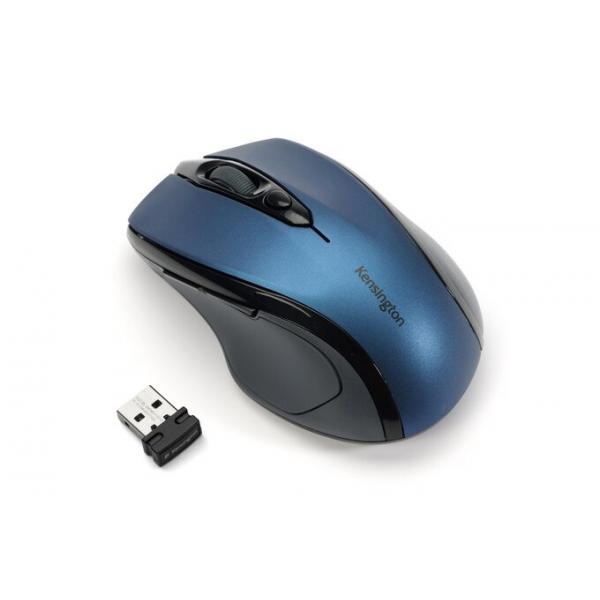 Kensington Mouse wireless Pro Fit di medie dimensioni - blu zaffiro (PRO FIT WIRELESS SAPPHIRE BLUE MOUSE)