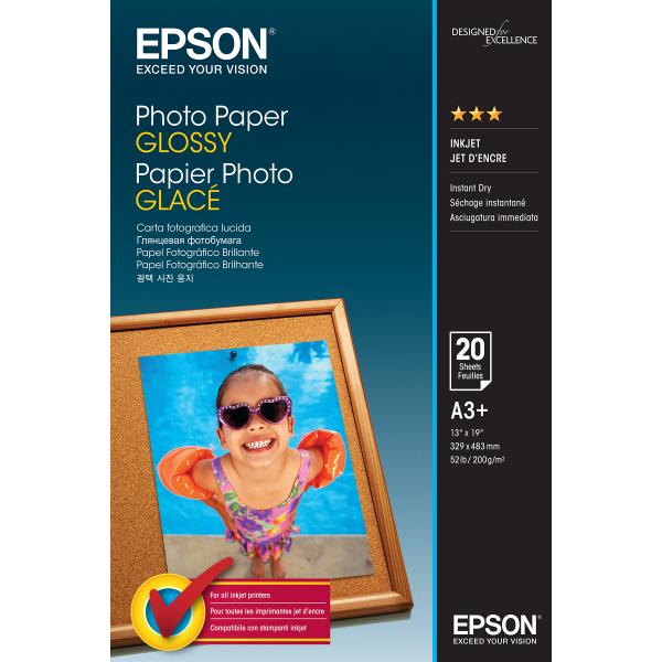 Epson Photo Paper Glossy - A3+ - 20 Fogli (Epson - fotopapir - skinnende - 20 ark)
