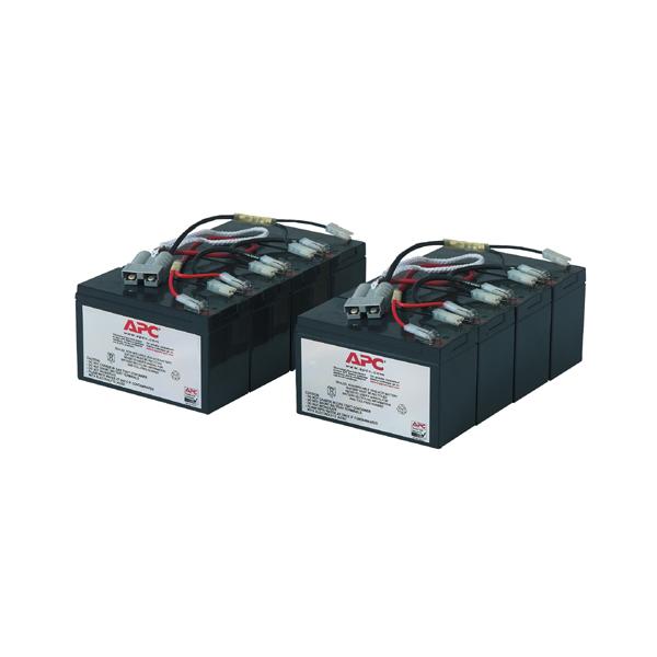 APC RBC12 batteria UPS Acido piombo [VRLA] (APC Replacement Battery Cartridge #12 - Batteria UPS - 2 batteria x - Piombo - nero - per P/N: DL5000RMT5U, SU3000R3IX160, SU5000R5TBX114, SU5000R5TBXFMR,