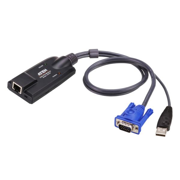 ATEN KA7570 cavo per tastiera, video e mouse Nero (ATEN KA7570 Local Transmitter - KVM / USB extender - transmitter - USB - up to 40 m - for ALTUSEN KH1516AI)