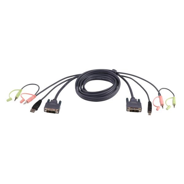 ATEN Cavo KVM USB DVI-D Dual Link – 1,8 m (2L-7D02UD 1.8M)