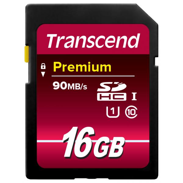Transcend 16GB SDHC Class 10 UHS-I NAND Classe 10 (SDHC UHS-I 16GB Class 10 300X - SD Card SDXC/SDHC Class 10 - UHS-I 16GB, 16 GB, SDHC, Class 10, NAND, 90 MB/s, Class 1 [U1] - Warranty: 24M)