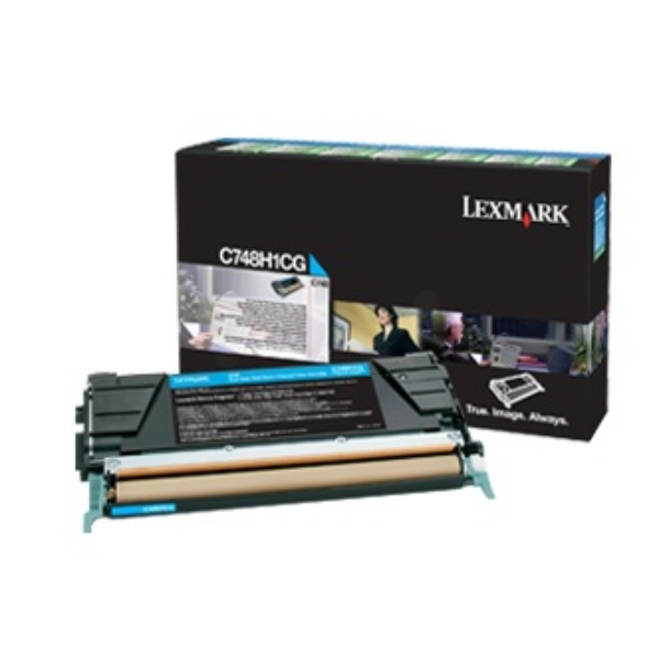 Lexmark C748H3CG cartuccia toner 1 pz Originale Ciano (CORPORATE TONER CARTRIDGE - CYAN 10K PGS C748)