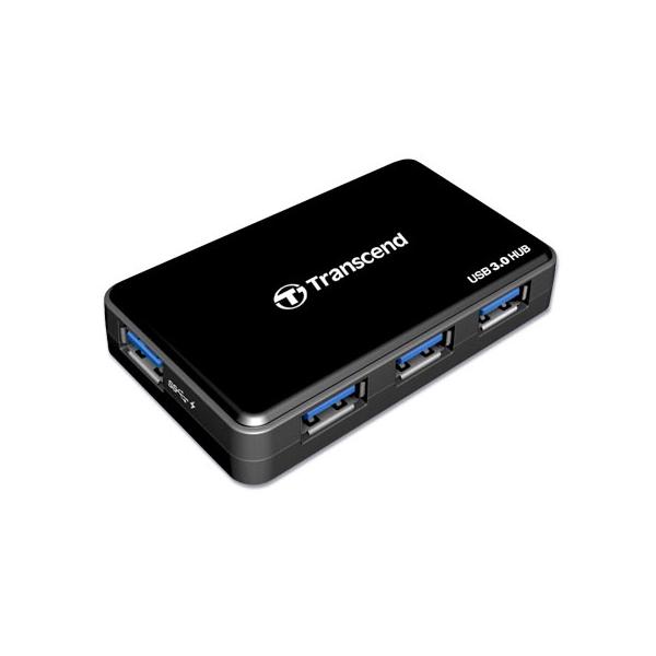 Transcend HUB3 Nero (USB3.0 4-PORT HUB - IN)