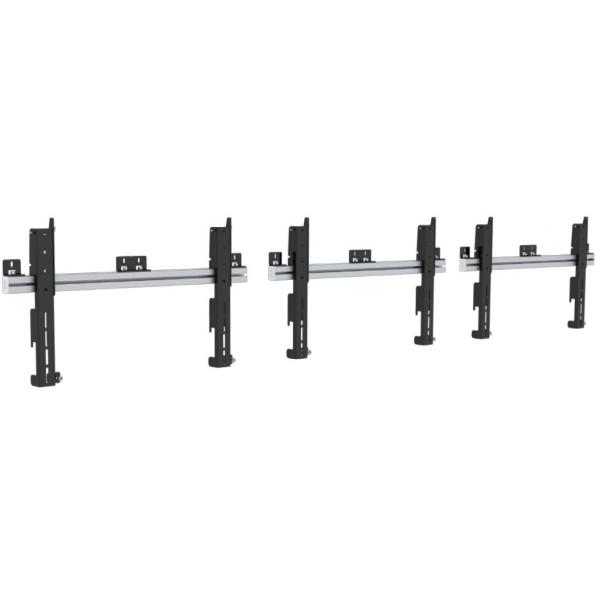 PW010001, Multi Display Wall, - Max 100 kg, 37 - 65 - Displays, VESA 200x100 to 800x400, Black/Aluminum - Warranty: 60M