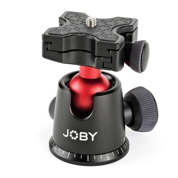 Joby BallHead 5K testa per treppiede Nero, Rosso Acrilonitrile butadiene stirene [ABS], Alluminio, Acciaio inox, Acciaio, Elastomero Termoplastico [TPE] 1/4 Palla [forma] (Joby Ballhead 5K Hoved for