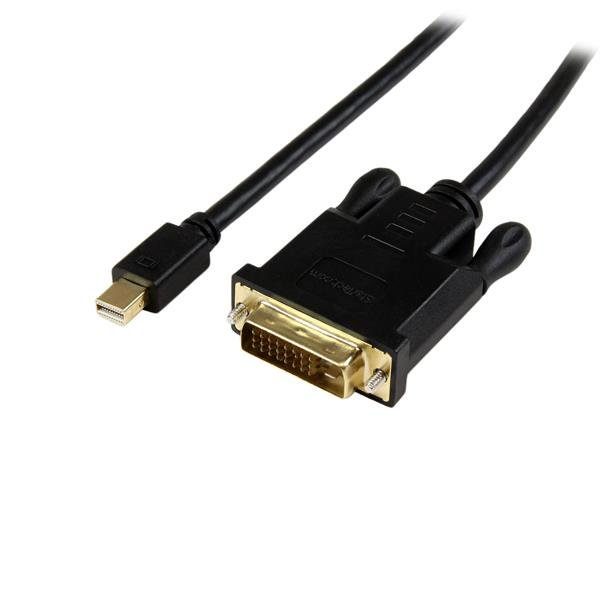 StarTech.com Cavo Mini DisplayPort a DVI Attivo 1080p - 1,8 m- Cavo Adattatore Mini DP a DVI Single Link - Cavo Convertitore mDP 1.2 o Thunderbolt 1/2 a DVI-D per Monitor/Display (6FT MDP TO DVI CABL