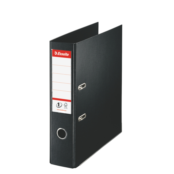 Esselte 811370 raccoglitore ad anelli A4 Nero (Esselte Pack of 10 No.1 VIVIDA Lever Arch File 500 sheets)