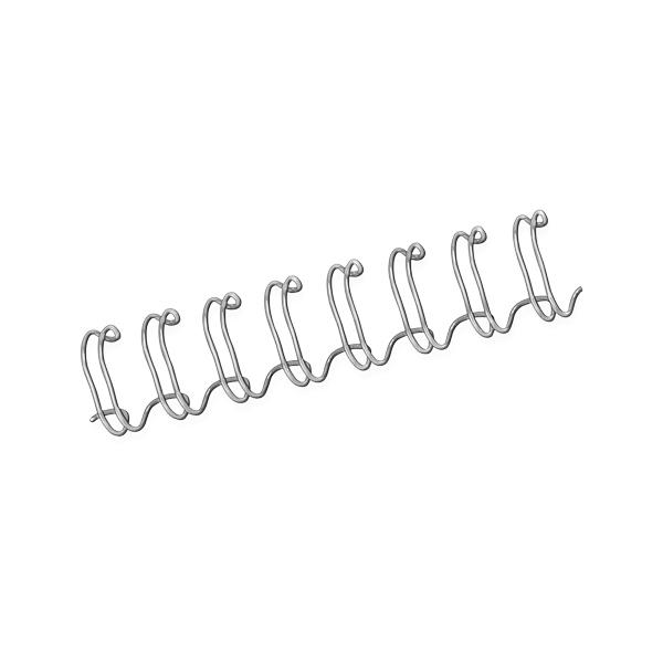 Fellowes 54454 accessori per la rilegatura (Wire Comb 3:1 14mm Silver A4 100pk)