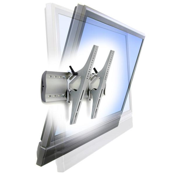 Ergotron 61-143-003 Supporto TV a parete Argento (TILTING WALLMOUNT - 32-90IN 79.4KG MISD/E/F 5Y WARR)