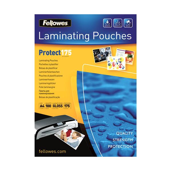 Fellowes 5308703 pellicola per plastificatrice 100 pz (Laminating Pouch 175MIC A4 100pk)