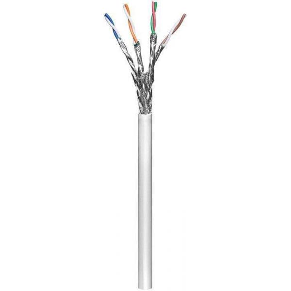 Microconnect KAB018-305 cavo di rete Grigio 305 m Cat6 S/FTP [S-STP] (S/FTP CAT6 305m Grey PVC, - Stranded wires Stranded, AWG - 27/7, CCA Non-terminated flexible data-/patchcable for Home/indoor usi