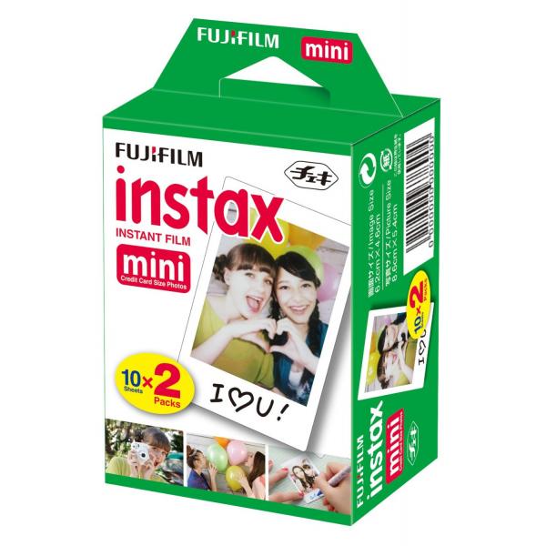 Fujifilm 16386016 pellicola per istantanee 20 pz 54 x 86 mm (1x2 Instax Film Mini - 16386016, 20 pc[s] - Warranty: 12M)