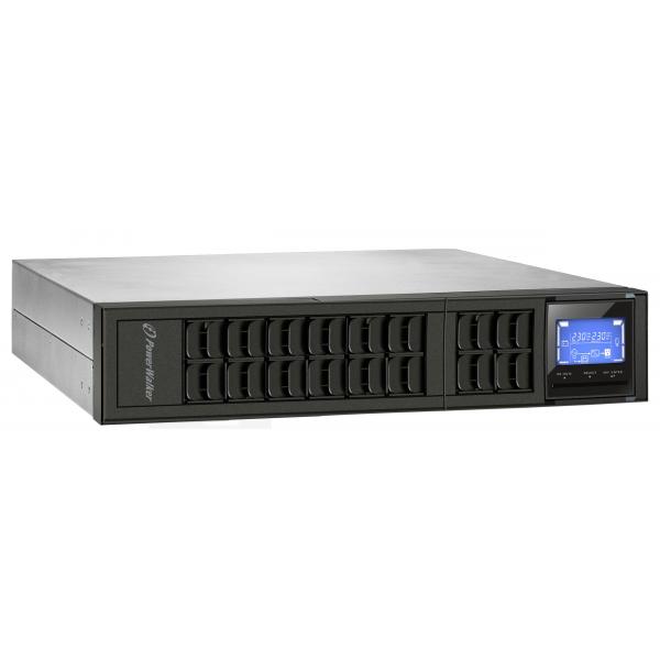 PowerWalker VFI 2000CRM LCD gruppo di continuità [UPS] Doppia conversione [online] 2 kVA 1600 W 4 presa[e] AC (VFI 2000 CRM UPS 2000VA/1600W - 2000VA/1600W - Online, 2-in-1 Rack/Tower Design, short d