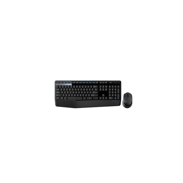 Logitech MK345 (Logitech Desktop MK345 Wireless Comfort [US/EU] black f?r Rechtsh?nder, Handballenauflage)