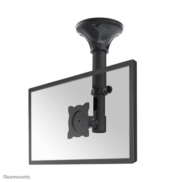Neomounts FPMA-C025BLACK Supporto monitor/TV a soffitto 10-30 - alt. 37-47 cm - inclinabile (FPMA-C025BLACK, Ceiling Mount - for 1 x 10-30 - Display/Monitor, Max 12kg, VESA 75x75-100x100, Heigh Adjus