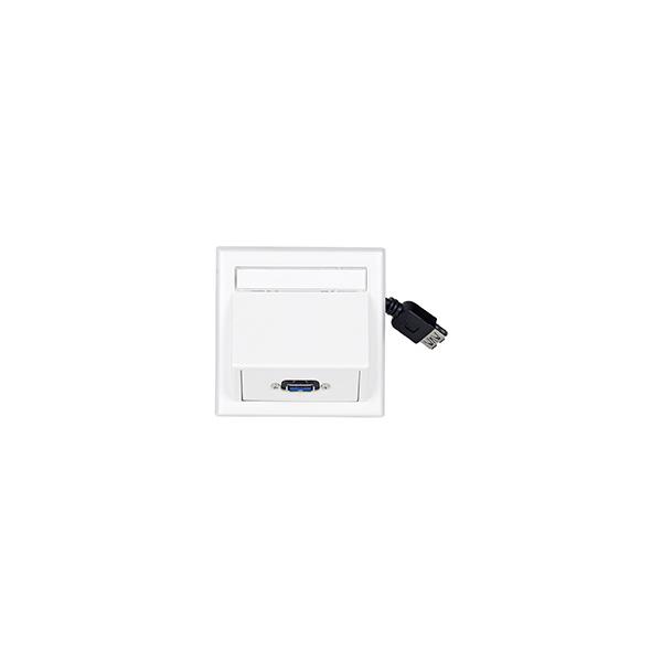 Vivolink WI221185 presa energia USB Bianco (Wall Connection Box USB 3.0 - inc Thorsmann wall box . - Warranty: 12M)
