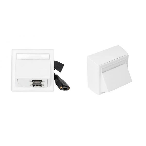 Vivolink WI221292 presa energia HDMI + DisplayPort + 3.5mm Bianco (Wall box HDMI, DisplayPort - inc Thorsmann wall box . - Warranty: 12M)