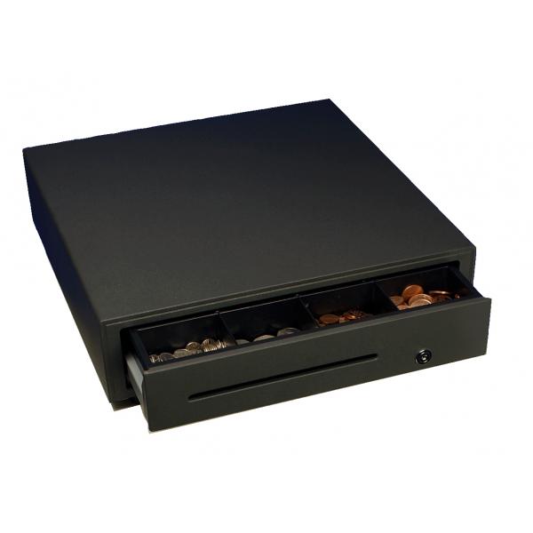 Star Micronics CB-2002 FN Cassetto di cassa manuale (CB-2002 LC FN cash drawer eco - black 410 x 415 x 114mm, - Slide-Out, Coins:8, Notes:4, Receipt:1, incl.: RJ12 connection - Warranty: 12M)