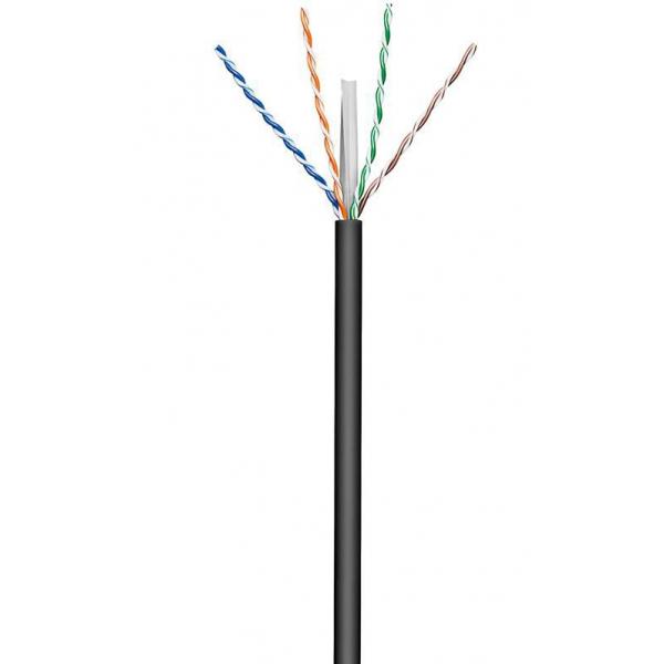 Microconnect KAB023-100 cavo di rete Nero 100 m Cat6 U/UTP [UTP] (U/UTP CAT6 Outdoor 100m, Black - Solid, AWG 23/1 CCA, Jacket PE - With LSA connection technology for Home-/outdoor using - Warranty: