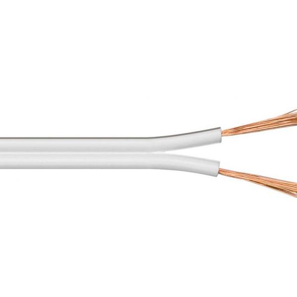 Microconnect AUDSPEAKER6 cavo di segnale 100 m Bianco (Speaker cable, 100m, 2x1,5mm? - white cable diameter 2 x 1,5 - mm? CCA cable: 2x30/0,25 mm, outer: 3,1x6,5 mm . - Warranty: 300M)