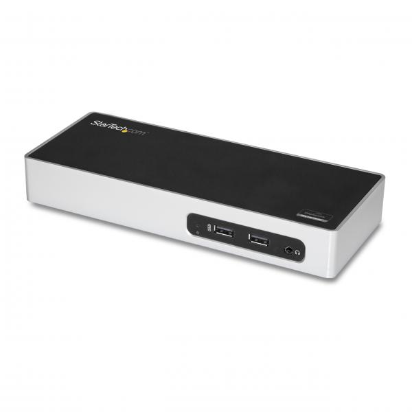 StarTech.com Docking Station USB 3.0 - Laptop Dock per doppio monitor con HDMI e DVI/VGA Video - Hub a 6 porte USB 3.1 Gen 1 5Gbps, GbE, Audio - Dock Universale Type-A - Windows & Mac (USB 3.0 DOCKIN