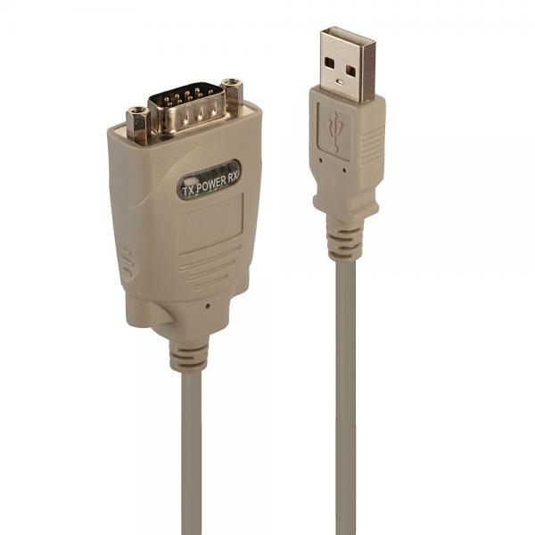 Lindy 42844 cavo seriale Bianco 1 m (USB TO RS422 CONVERTER - USB TYPE A MALE/9 WAY D MALE)