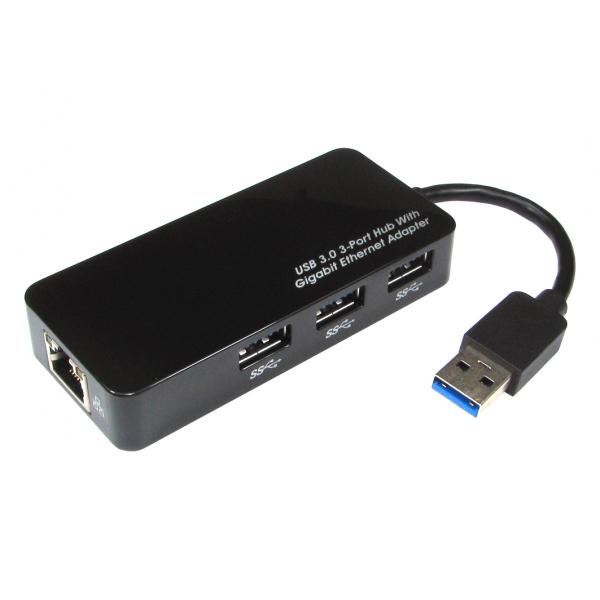 Cables Direct USB 3.0 Gigabit Ethernet Hub (USB3.0 Gigabit Ethernet Adapter with Hub)