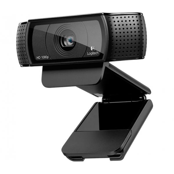 Logitech HD Pro C920 webcam 1920 x 1080 Pixel USB 2.0 Nero (Webcam HD Pro C920 - Pro C920, 1920 x 1080 pixels, - 720p,1080p, H.264, USB 2.0, Black, Stand - Warranty: 24M)