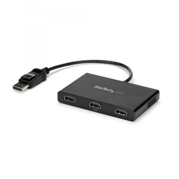 StarTech.com Adattatore multi monitor a 3 porte HDMI - Hub MST da DisplayPort 1.2 a 3x HDMI - Triplo monitor HDMI 1080p - Splitter video per modalità desktop esteso solo su PC Windows - DP a 3x HDMI