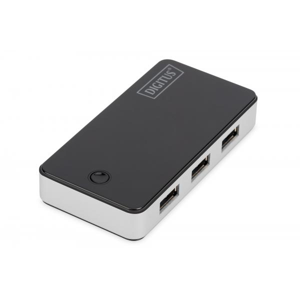 Digitus HUB USB 3.0, 4 porte, nero (DIGITUS USB 3.0 HUB - 4 PORT BLACK)