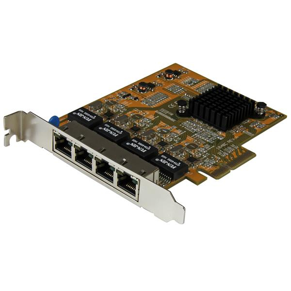 StarTech.com Adattatore Scheda di Rete Ethernet Gigabit PCI express PCIe NIC a 4 porte (4 PORT PCIE NETWORK CARD LAN - GIGABIT ETHERNET NIC RJ45)