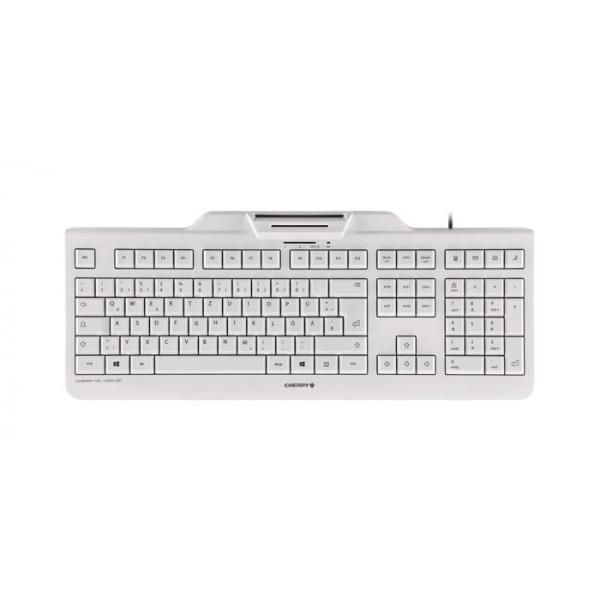 CHERRY KC 1000 SC tastiera Ufficio USB QWERTY Inglese UK Grigio (CHERRY KC 1000 SC WHITE-GREY - KEYBOARD USB UK) - Versione UK