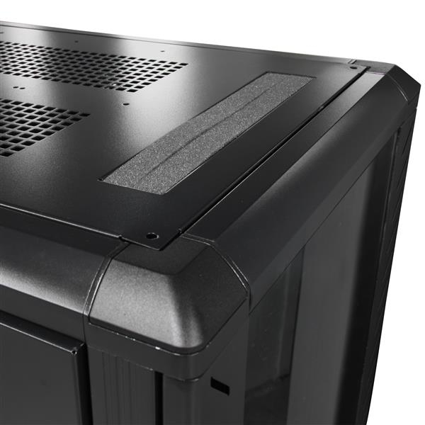 StarTech.com Armadio Rack 19 25U su Ruote a 4 Montanti, Server Rack 19 pollici Mobile con pannelli laterali romovibili e serratura. Rack Dati con Profondità Regolabile per apparecchiature informatich
