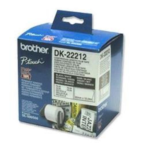 Brother DK-22212 nastro per etichettatrice Nero su bianco (CINTA CONTINUA BLANCA ANCHO - 62MM LONGITUD 15.24M)
