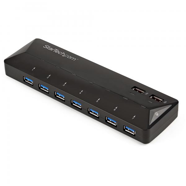 StarTech.com Hub USB 3.0 a 7 Porte con Porte di Ricarica Dedicate - 2 Porte x 2,4 Amp (7PORT USB 3.0 HUB WITH CHARGING - MULTIPORT USB EXPANSION HUB)