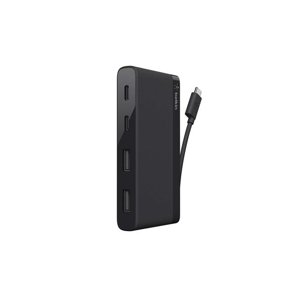 Belkin F4U090btBLK 5000 Mbit/s Nero (4-PORT USB-C TRAVEL HUB - 2XUSB A/2XUSB C BLACK)