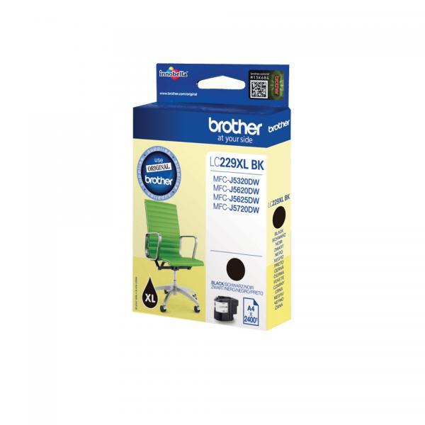 Brother LC229XLBK cartuccia d'inchiostro 1 pz Originale Nero (Tinte Brother LC-229XLBK BLACK)
